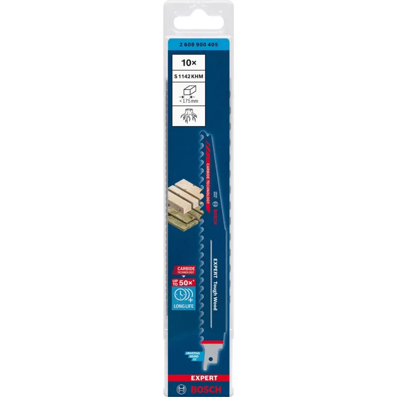 Bosch 2 608 900 405 brzeszczot do wyrzynarek/pił szablastych/pił tarczowych Brzeszczot do piły szablastej Węglik 10 szt.