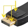 Wentronic Goobay DisplayPort na HDMI Adapter 1.1, HDMI Standard Gniazdo (Typ A) - HDMI Standard Gniazdo (Typ A) > DisplayPort Wtyk (51719)