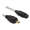 Kabel FireWire A/B DeLOCK 82588 1,0 m szary
