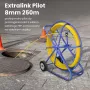 Pilot do przeciągania kabli Extralink EX.30905 pręt z włókna szklanego FRP 8 mm, 250 m, żółty