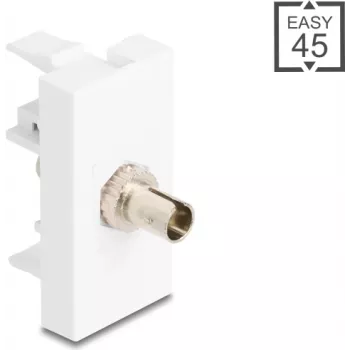 Adapter światłowodowy DELOCK 90915 ST Simpleks BU do ST Simpleks biały
