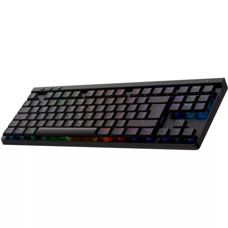 Logitech G G515 - Tastatur - LIGHTSPEED - TKL - Hintergrundbeleuchtung - kabellos - 2,4 GHz, Bluetooth, USB - QWERTZ - Deutsch - Tastenschalter: GL Li