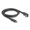 Delock - Kabel USB - 24-pin USB-C (M) do 24-pin USB-C (M) kątowe - USB 3,2 Gen 2 - 3 A - 1,0 m - USB Power Delivery (60W), obsługa 4K 144 Hz (3840 x 2160), do 10 Gb/s transmisji danych