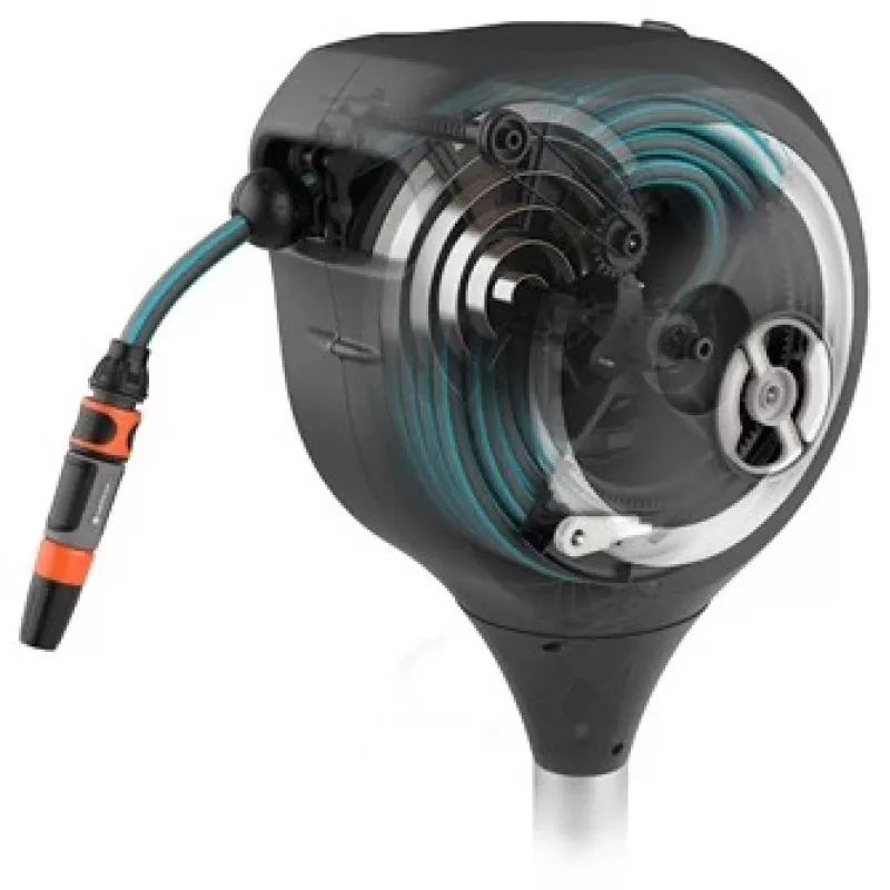 Bęben wolnostojący Gardena RollUp Automatic Czarno-Szary