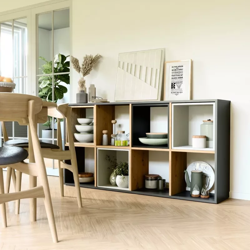 Topeshop MALAX 2X4 ANT/ART regał do salonu