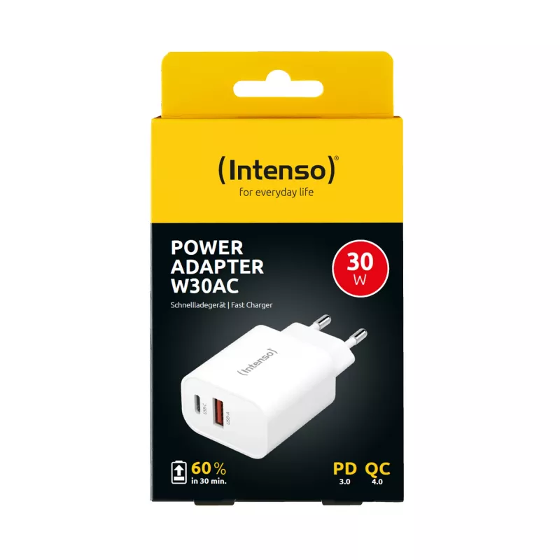 Ładowarka sieciowa Intenso POWER ADAPTER USB-A/USB-C/7803012 Szybkie ładowanie 20V