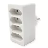 Listwa zasilająca Bachmann 921.273 – 4× gniazda Euro, biały PVC