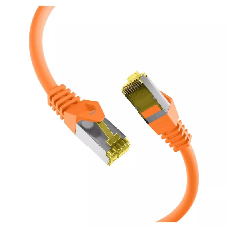 Kabel krosowy RJ45 kat.6A S/FTP LSZH kat.7 surowy pomarańczowy