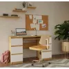 KUBA Biurko dąb artisan/biały zestaw