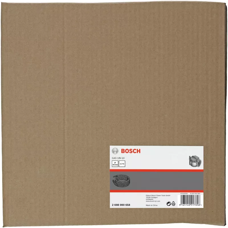 Wąż odkurzacza Bosch 2608000658 do GAS 18V-10 L, 1,6 m