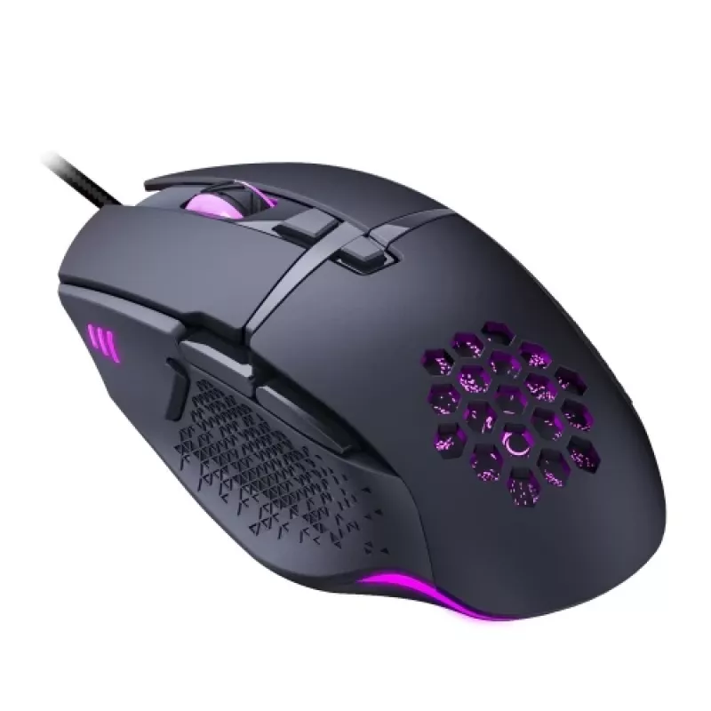Lumi Legend WM03G-16 Mysz przewodowa, USB typu A, optyczna, 7200 DPI, czarna