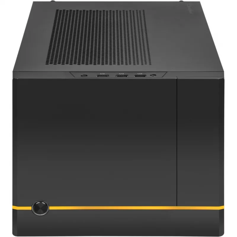 SilverStone SUGO SG14B - obudowa typu tower - Mini-DTX - bez zasilacza (ATX / PS/2) - czarna - USB/audio (SST-SG14B)