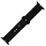 Silikonowy zestaw paska FIXED FIXSST2-434-BK do Apple Watch 42/44/45 mm — czarny, stała sportowa konstrukcja