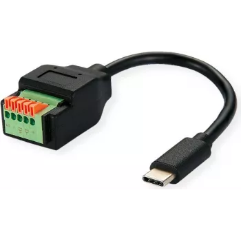 Adapter kablowy ROLINE Typ C ST - Złącze push-terminal - Adapter - Cyfrowe/Dane (12.02.1173)