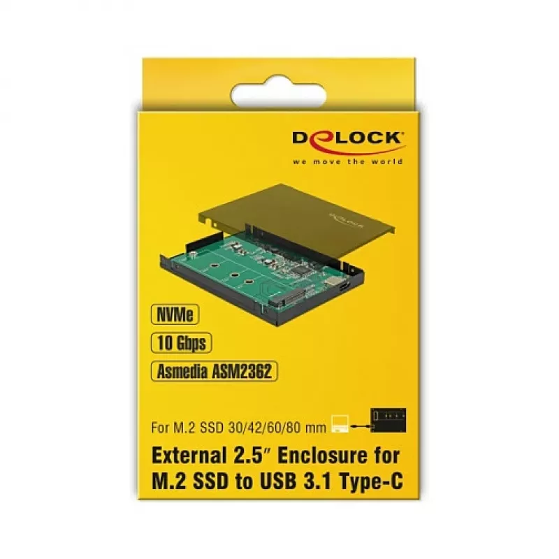 Obudowa SSD DeLOCK 42609 Czarna M.2