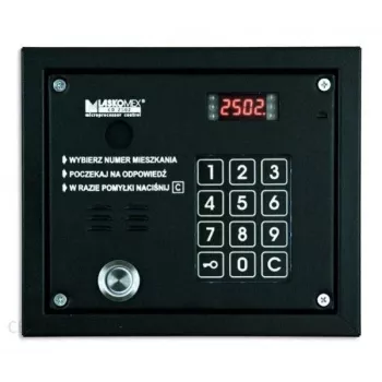 Panel audio Laskomex CP-2503TP z czytnikiem kluczy Dallas, czarny