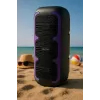 Przenośny głośnik stereo SQUEAK SQ1009 — Bluetooth 5.3, 45 W RMS, 10h bateria, FM, USB, AUX, LED, 1800 mAh, czarny