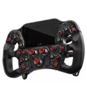 Asetek SimSports Invicta Formula Steering Wheel - Red + The Forte Wheelbase (18 Nm)