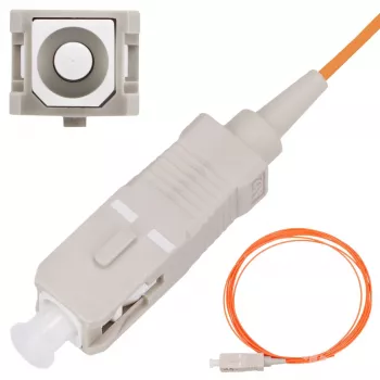 Pigtail SC/UPC kabel wielomodowy Extralink OM2 50 µm 900 µm 2 m FTTH pomarańczowy