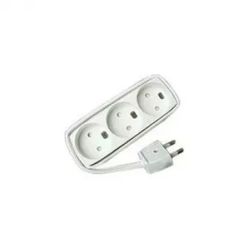 Microconnect GRUELU3H015 przedłużacz zasilający 1,5 m 3 gniazda AC Biały