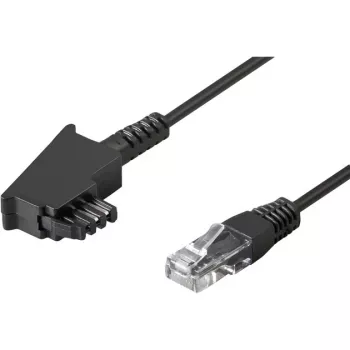 Wentronic Goobay - Kabel telefoniczny - TAE-F (M) - RJ-45 (M) - 15 m - Czarny (51236)