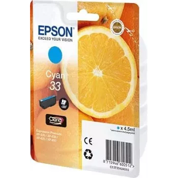 Epson pomarańczowys C13T33424010 wkład atramentowy 1 szt. Oryginał cyjan