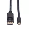 Kabel DisplayPort Roline, DP ST - Mini DP ST, czarny, 1,5 m (11.04.5638)