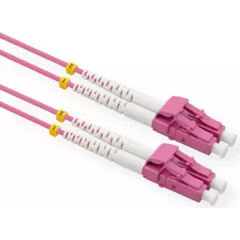 VALUE - Kabel krosowy - LC wielomodowy (M) do LC wielomodowego (M) - 5 m - światłowodowy - 50/125 mikrometra - OM3 - bezhalogenowy - fioletowy (21.99.8834)