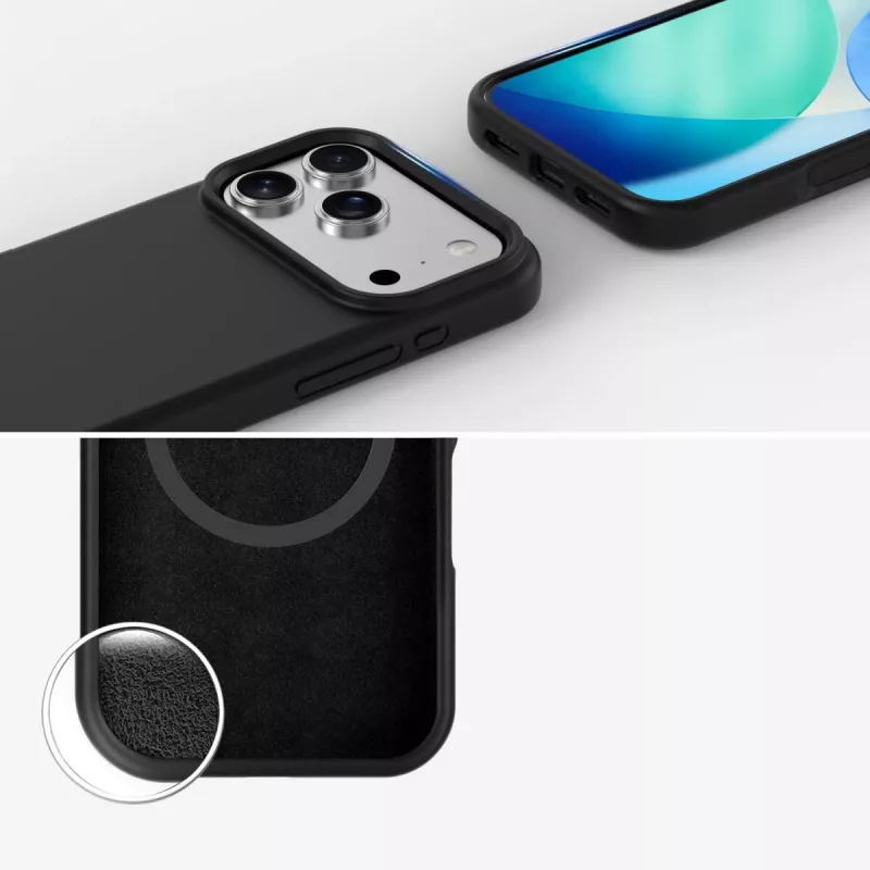 Etui brzegowe 4smarts Cupertino iPhone 17 Pro czarne 16 cm