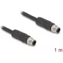 Kabel czujnika/aktuatora DeLOCK 1 m RST M12 Czarny 80514