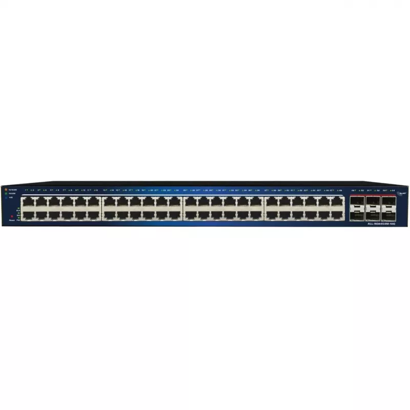 Przełącznik Ethernet ALLNET ALL-SG8454M-10G – 48+6 portów zarządzalny Gigabit z łączami uplink 10G