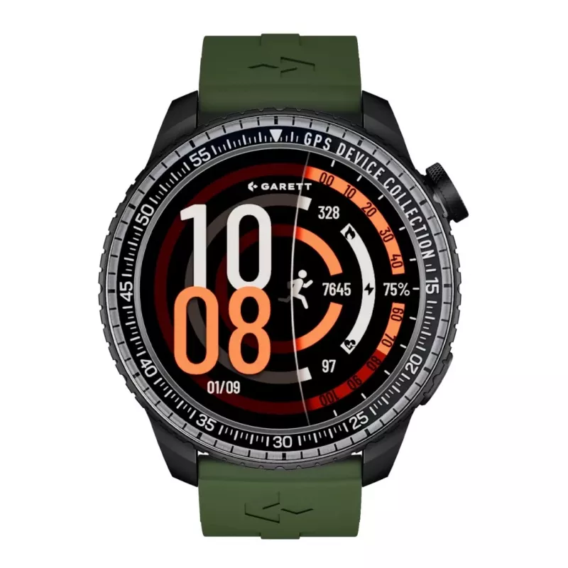 Smartwatch Garett Compass GPS czarny — smartwatch Garett Compass GPS, czarny