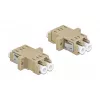 Adapter światłowodowy DELOCK LC-żeński do LC-żeński OM2 duplex (2 szt., woreczek polietylenowy)