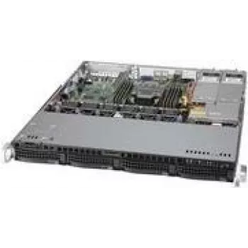 Supermicro SC813M F2TQC4-R407CB - Montaż w szafie rack - 1U - ATX - SATA/SAS - Hot-Swap - Czarny