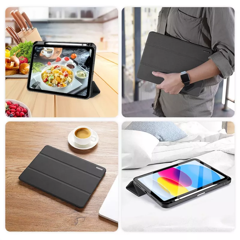 Etui na tablet dux ducis DUX DUCIS DOMO składane z miejscem na rysik do iPad 10 (2022) czarny