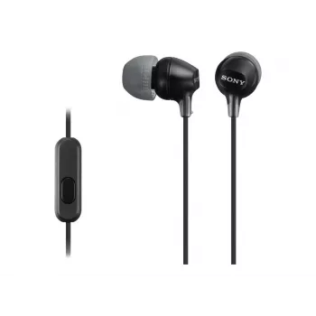 Sony MDR-EX15AP, przewodowy, 8 - 22000 Hz, połączenia/muzyka, 3 g, zestaw słuchawkowy, czarny