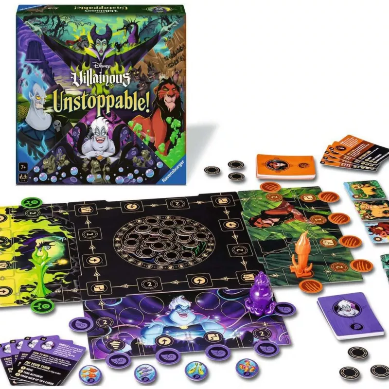 Ravensburger Disney Villainous Unstoppable! Gra planszowa strategiczna dla dzieci od 7 lat