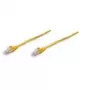 Intellinet Network kabel krosowy, Cat5e, 7.5m, żółty, CCA, SF/UTP, PVC, RJ45, pozłacane styki, bezzaczepowa, z osłoną, dożywotnia gwarancja
