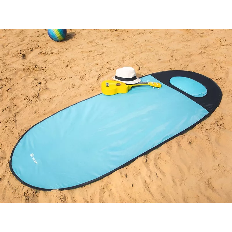 Mata plażowa TRACER Pop Up 46933 — lekka przenośna mata plażowa, niebieska