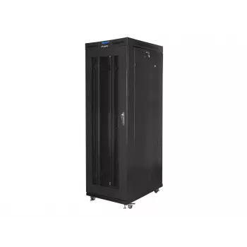 Lanberg FF01-8227-23BL szafa rack 27U wolnostojąca Czarna