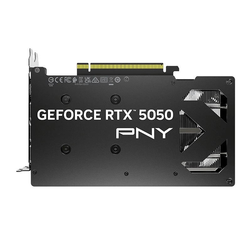 Karta graficzna PNY GeForce RTX 5050 — 8 GB GDDR6, 2317 MHz, 128-bitowa, PCIe x8 5.0, chłodzenie dwuwentylatorowe
