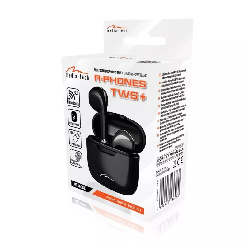 Słuchawki Media-Tech MT3608K R-Phones TWS+ czarne