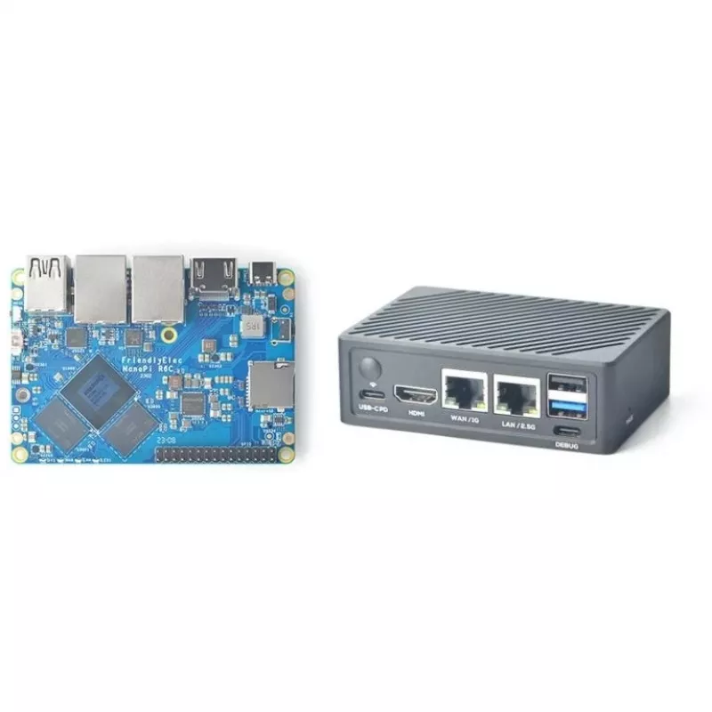 ALLNET FriendlyELEC NanoPI R6C Dual-2.5G ETH 8G RAM / 32G emmC Combo z obudową
