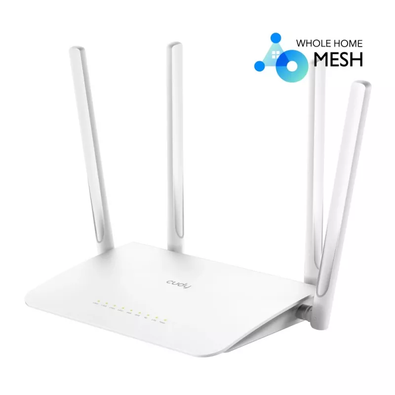 Router bezprzewodowy Cudy WR1300 Gigabit Ethernet Dwuzakresowy (2,4 GHz / 5 GHz) Biały