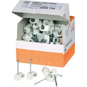 OBO Bettermann ISO-Nail Clips Bundle Diameter: 7 - 11 mm szary Zawartość: 100 szt. (2228734)