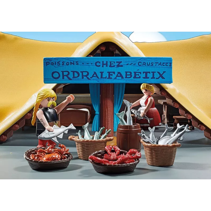 Playmobil 71266 Asterix: Chata Unhygienixa Unhygienix i jego żona Bakteria Kolekcja Figurki Asterix Kolekcjonerzy i Fani Zabawna Wyobraźnia Ro