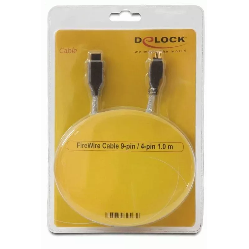Kabel FireWire A/B DeLOCK 82588 1,0 m szary
