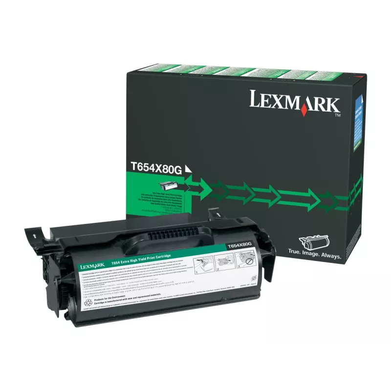 kaseta z tonerem Lexmark T654X80G 36K PGS Czarny