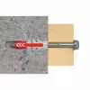 fischer Kołek rozporowy DUOPOWER 10x50 BigBox jasnoszary/czerwony 210 sztuk z możliwością wielokrotnego zamykania (570550)