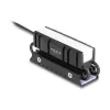 Radiator DELOCK 18460 do SSD M.2 2280 — aluminium/miedź, RGB 5V, czarny